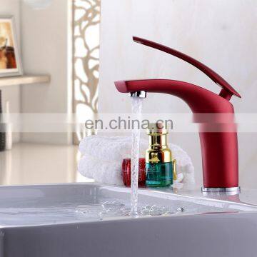 Unique high design custom claret bathroom basin sink faucet