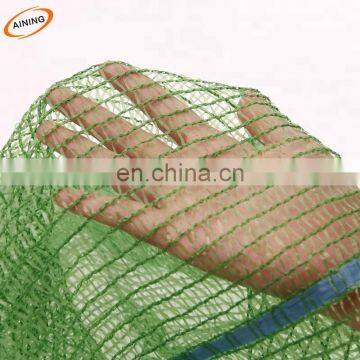 Orange polypropylene grid reusable raschel produce mesh bags