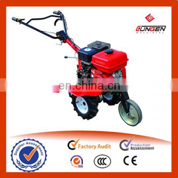 High quality belt driving gasoline mini tiller, powerful mini tiller with 3 wheels