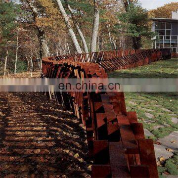 Laser Cut Corten steel Metal CAD Drawing Fence And Screen