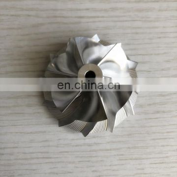 MGT22260DSL reverse 799370-04U1361 45.67/59.40mm 6+6 blades high performance turbo Billet/milling/aluminum 2618 compressor wheel