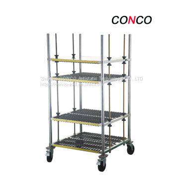 esd smt pcb autobody parts storage carts trolley