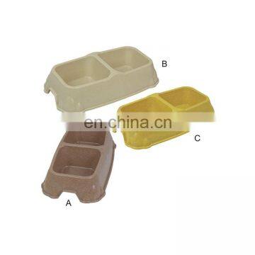 customized pet accessory plastic eating dog bowl