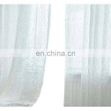 Factory Supply Natural Style Ripple Design Voile Curtain Net Voile Fabric 2020 photo-6