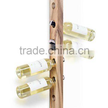 Accept OEM solid walnut wood holder for wine bottle