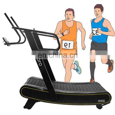 curved treadmill commercial gym treadmill fitness equipment no motor treadmill running machine self-generating