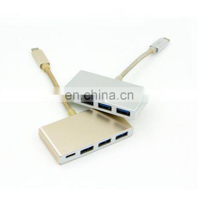 Aluminum Multiport PB USB 3.0 Hub Sabrent 4-Ports Speed 5Gbps Usb 3.0 Hub Type c Adapter for PC Laptop With On/off Switch photo-4