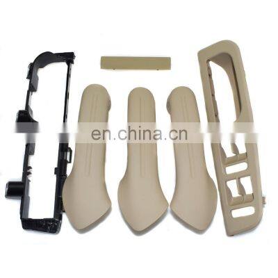 6PCS For Jetta Golf MK4 Beige Inside Door Handle Cover Bracket Grab Bezel Trim