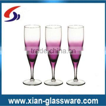 promotional wholesale colored glass stemware