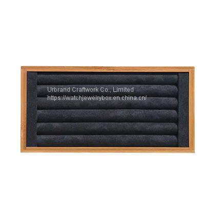 Bamboo and Wood Jewelry Viewing Pallet Ring Necklace Pendant Bracelet Earring Jewelry Display Storage Box Jewelry Display Props photo-2