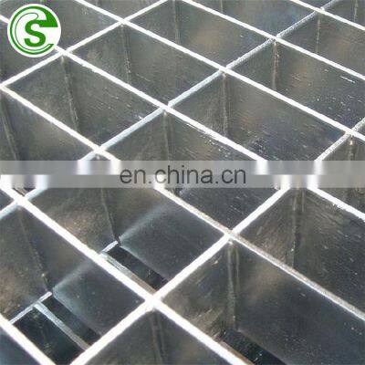 Closed end plain platform steel grating welded bar grating 6m length