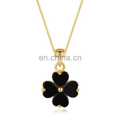 2021 fashion jewelry boutique 925 sterling silver four leaf clovers chains lucky custom necklaces