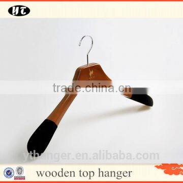 retro high quality wooden bulk hanger top hanger