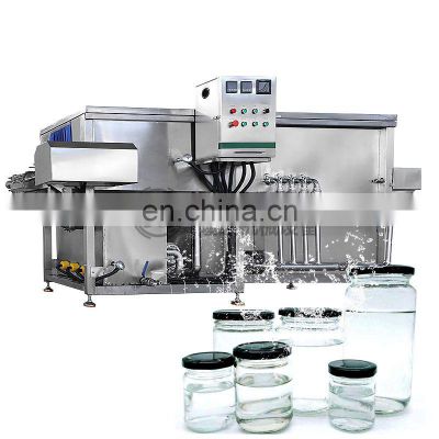 Tunnel type jam jar washing machine bottle  drying machine for sale bottle washer