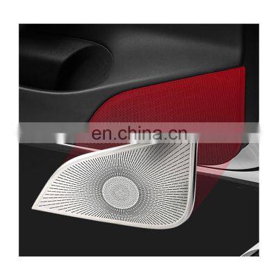 Stainless steel audio system cover  Car Door Stereo audio horn Cover car door Speaker cover trim for Tesla 3 y