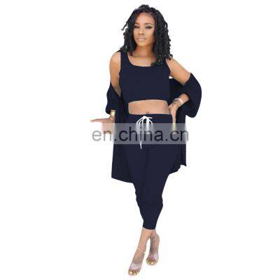 Customized Brand Fashion Spring and Autumn Fashion Long-sleeved 3-piece Leisure Sports Jogging Suit photo-5