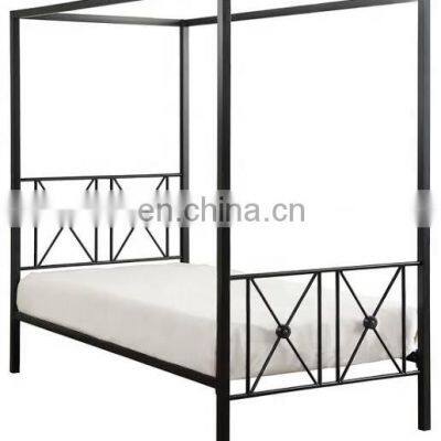Black Colour Metal Bed photo-2