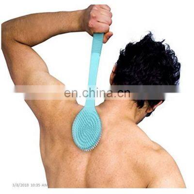 Best Selling Long Handle Brushing Plastic Dry Body Bath Brush photo-4