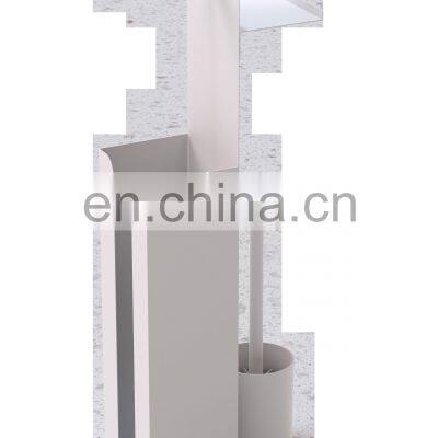 New Design Iron Powder Coating Toilet Roll Paper Holder With Toilet Brush photo-3