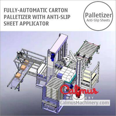 Anti-Slip Sheet Applicator Case Palletizing Machine Carton Palletizer photo-2