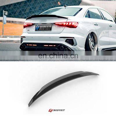 For Audi A3 2020 2021 car trunk lip trunk spoiler wing tail Empennage
