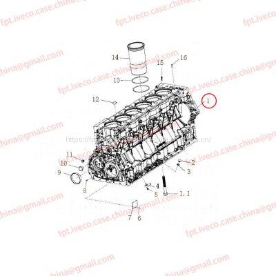 MAN D2066 Crankshaft housing -rear power take off 01102-6456