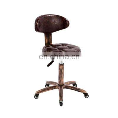 AH-59 salon beauty chair saddle with back rest clinic medical Master Massage Manicure Swivel Work Rolling Stool