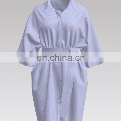 New Development Design 100%Cotton Yarn Dyed Stripe Fabric for Formal Suit photo-2