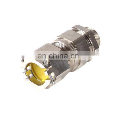 Beisit Double Lock Single Seal Stuffing Box Brass Ex d Gland For Armoured Cable IP68 EMC Tested M12-M90