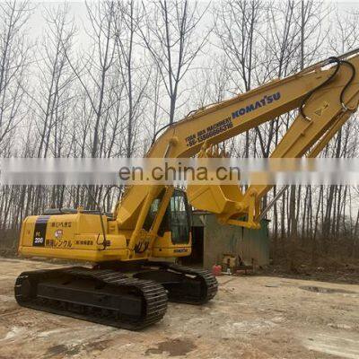 Komatsu crawler excavator pc200 pc200-7 second hand hydraulic digging machinery for sale now