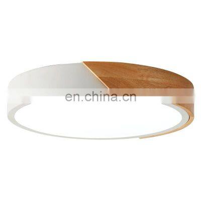 LED Ceiling Light Bedroom Ultra-thin Wooden Frame Ceiling Lamp Living Room Colorful Corridor Balcony Lamps