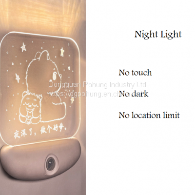 Smart Sensor Night Light Rechargeable Portable Home Bedroom Aisle Closet Christmas Gifts photo-2