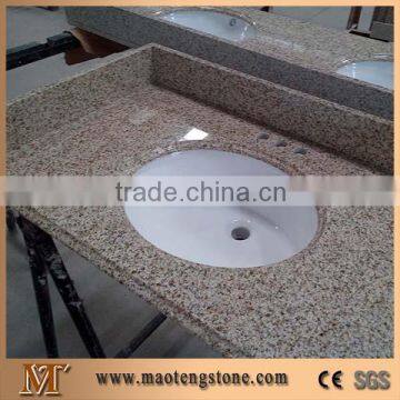 Single Sink Bathroom Granite G682 Sunset Gold Vanity Top