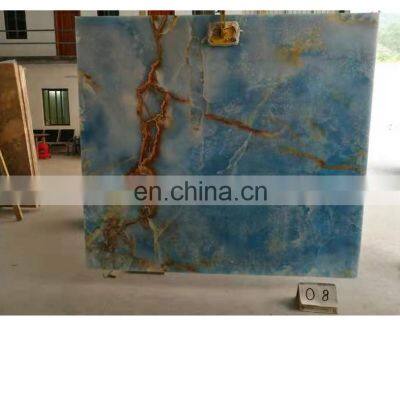 cheap price blue onyx slab