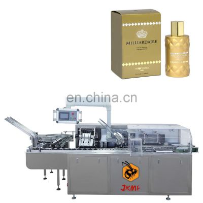 Full automatic cosmetic perfume bottle jar small box cartoning packing machine for perfume