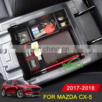 Car Central Armrest Container Holder Tray Storage Box For Mazda CX5 CX-5 CX5 2017- 2020 Car Organizer Accessories Auto Styling photo-3