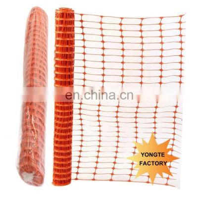 1.2m HDPE orange warning safety barrier mesh plastic safety fence for isolating harzard