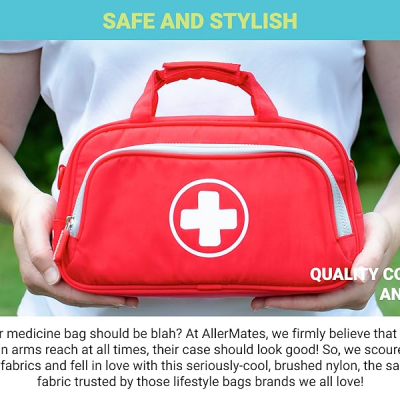 Family Travel Essentials First Aid Empty Supplies Bag photo-5