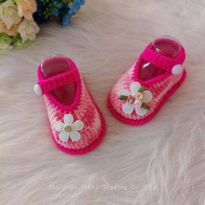 2024 Yanxi Brand Handmade Crocheted Cotton Baby Shoes With High Quality photo-3