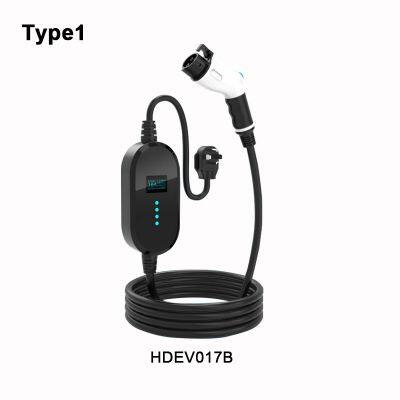 Portable Electric Vehicle Charger ,With N5-15P,N6-50P,N6-30P,N14-50P Plugs,J1772(Type1) Connector HDEV017 photo-3
