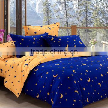 Very cheap wholesale printed polyester fabric Monochromatic bedding set