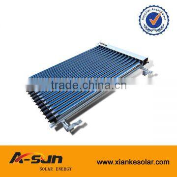SRCC&EN12975 high quality pressurized vacuum tube solar collector with heat pipe