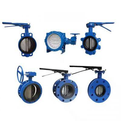 PN10/16 CE certificate Ductile Iron Cast Iron Wafer or Lug Type Butterfly Valve Price List