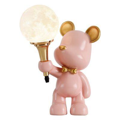 Creative Bedroom Bedside Lamp Ambiance Lamp Cartoon Bear Night Light