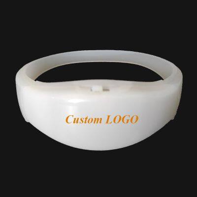 Sound Activated LED Event Wristbands, Custom LOGO Glow in Dark Silicone Wristbands