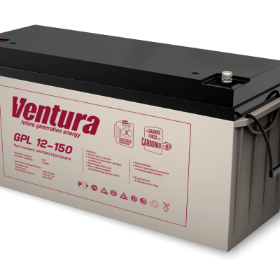 VENTURA GPL12-150 Lead Sealed Battery 12V150Ah M6 Bolt Road Transport, Sea Transport and Air Transport Certificate