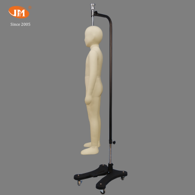 Junmei Kids Full-Body Draping Mannequin Size 130/140- Garment Factory Use, Fixed Head & Detachable Arms, Durable Material photo-2