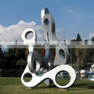 stainless steel outdoor landscape abstract statue