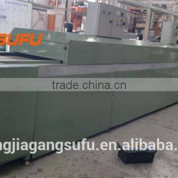 tunnel furnace drying line with net belt for electronics silk print