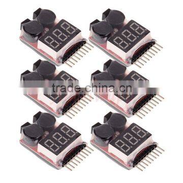 Low Voltage Lipo/Li-ion/Fe Battery Voltage 2IN1 Tester Buzzer Alarm 1-8S photo-5